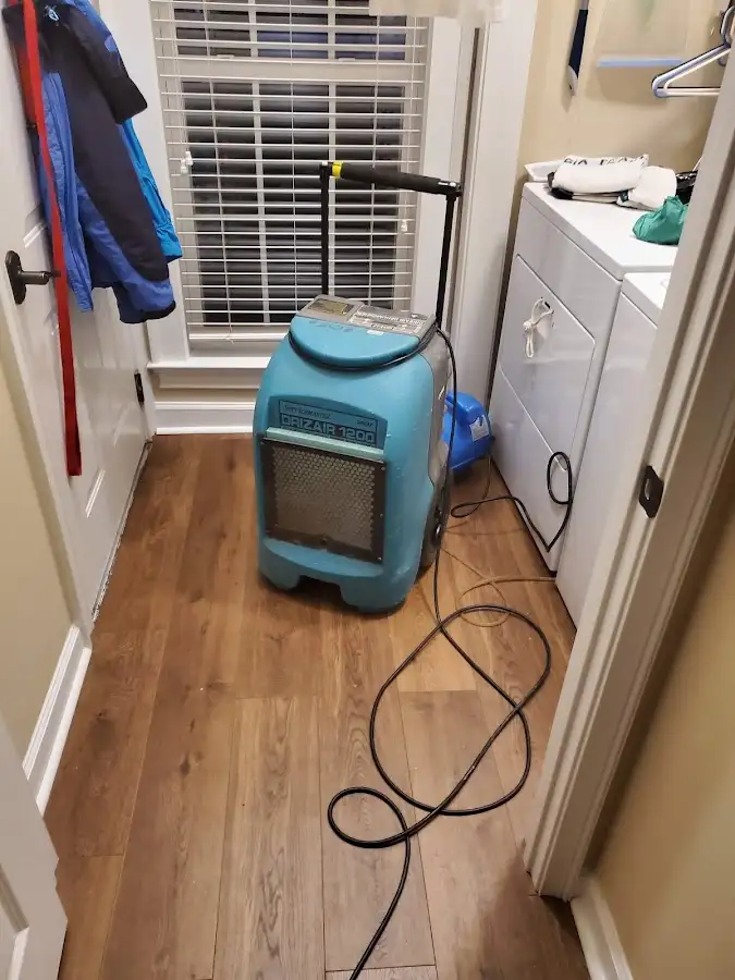 Commercial dehumidifier deployed for Flood Damage Cleanup in Pea Ridge